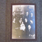 FAMILY at CHRISTMAS TREE ANTIQUE PHOTO