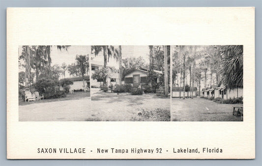 LAKELAND FL SAXON VILLAGE ANTIQUE POSTCARD