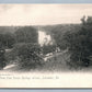 LANCASTER PA view from ROCKY SPRINGS RAILWAY ANTIQUE POSTCARD railroad