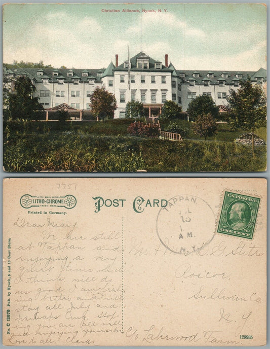 NYACK N.Y. CHRISTIAN ALLIANCE ANTIQUE POSTCARD
