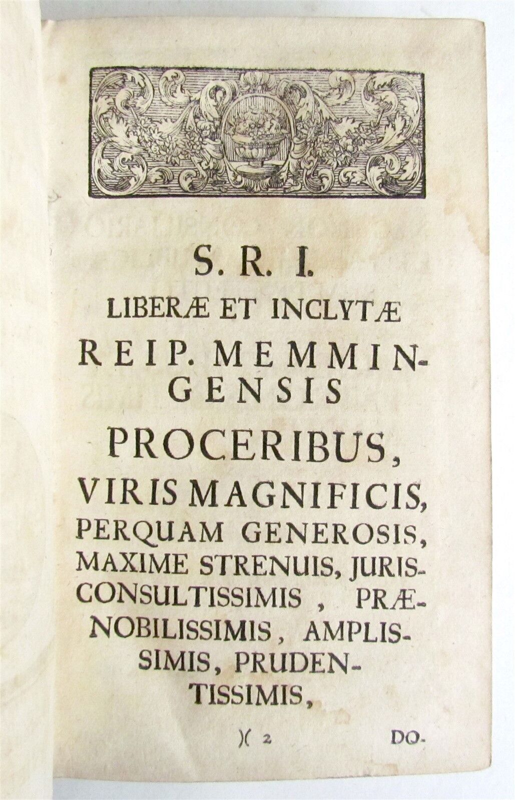 1725 LITERARY TREATISE by SCHELLBORN antique 4 VOLUMES vellum bound