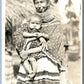 SEMINOLE INDIAN SQUAW & PAPOOSE FLORIDA ANTIQUE REAL PHOTO POSTCARD RPPC