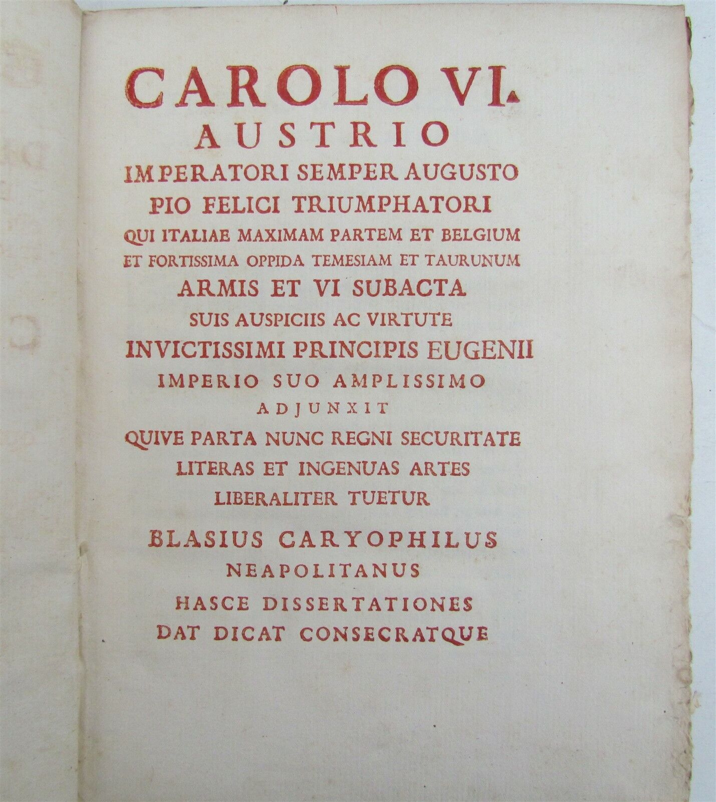 1718 Essays Concerning Biblical Medicinal Plants by Biagio Garofalo antique