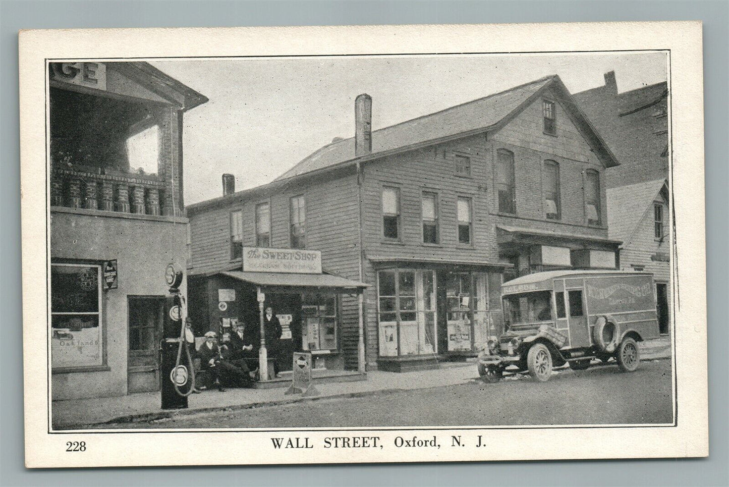 OXFORD NJ WALL STREET ANTIQUE POSTCARD