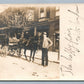 PHILADELPHIA PA ABBOT'S ALDERNEY DAIRIES WAGON ANTIQUE REAL PHOTO POSTCARD RPPC