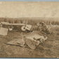 EARLY AVIATION AIRPLANE CRASH ANTIQUE REAL PHOTO POSTCARD