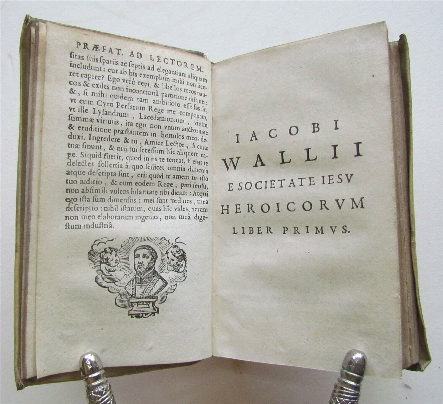 1657 PLANTIN PRESS POETRY by Jacobus Wallius ANTIQUE VELLUM BOUND 17th CENTURY