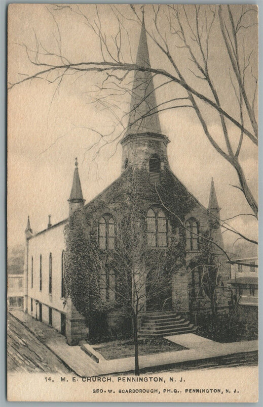 PENNINGTON NJ M.E. CHURCH ANTIQUE POSTCARD