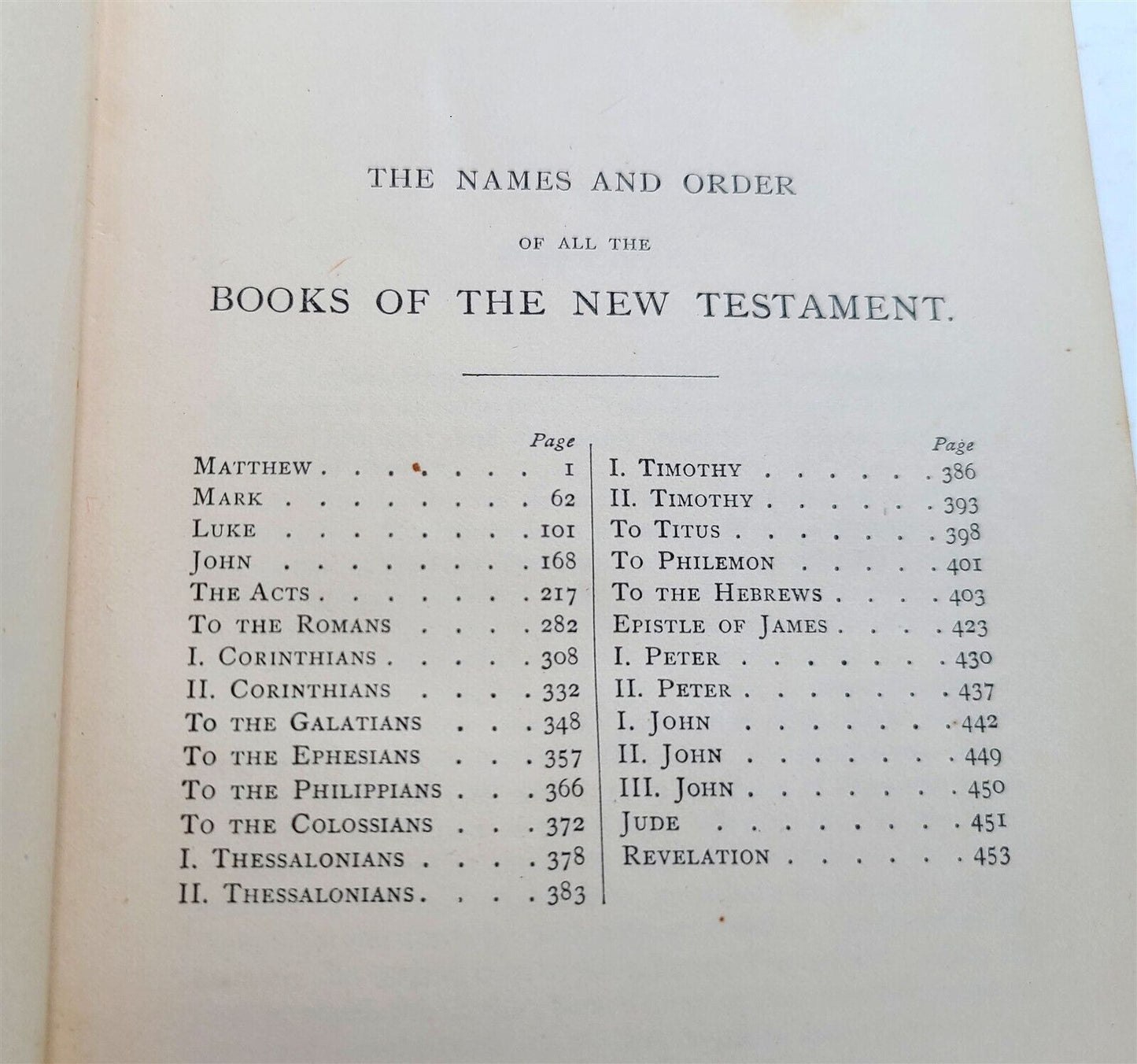 1881 BIBLE in ENGLISH antique NEW YORK AMERICANA NEW TESTAMENT