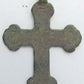 RUSSIAN 19th CENTURY ANTIQUE BRASS NECK CROSS icon