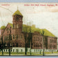 SAGINAW MI ARTHUR HIGH SCHOOL ANTIQUE POSTCARD