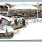 GERMAN GRUSS AUS WILKAU i/S ANTIQUE POSTCARD