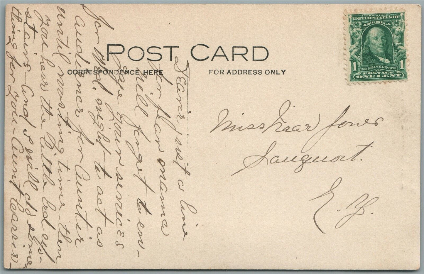 SAUQUOIT NY HIGH SCHOOL ANTIQUE REAL PHOTO POSTCARD RPPC