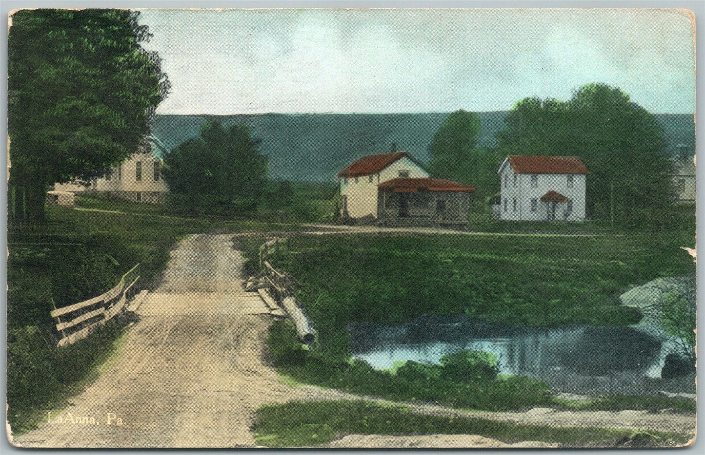 LaANNA PA 1909 ANTIQUE POSTCARD
