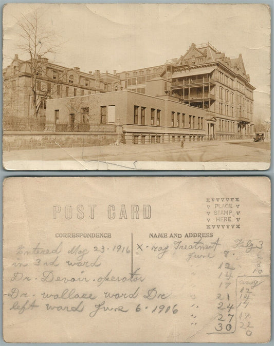 LARGE BUILDING ANTIQUE REAL PHOTO POSTCARD RPPC