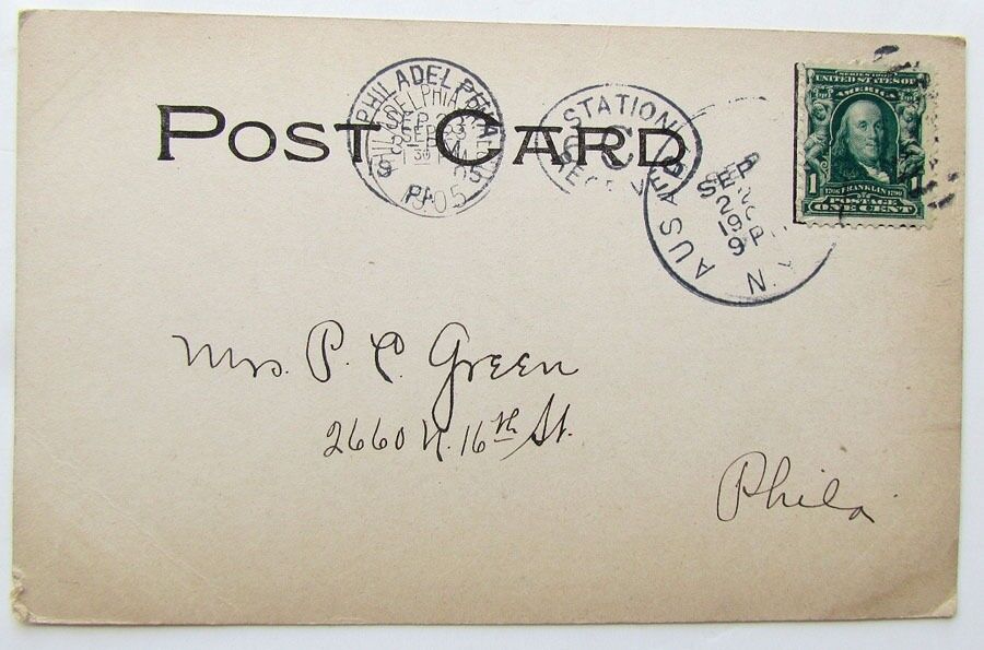 VINTAGE 1905 UNDIVIDED POSTCARD THE LONG RAPIDS AUSABLE CHASM NY