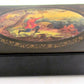 RUSSIAN MSTERA LACQUER BOX HAND PAINTED VINTAGE unique