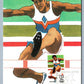 1984 OLYMPIC ATHLET SAN ANTONIO TX STAMP DESIGN by ROBERT PEAK VINTAGE POSTCARD