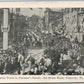 POTTSVILLE PA PHOENIX TRUCK in FIREMEN'S PARADE ANTIQUE POSTCARD