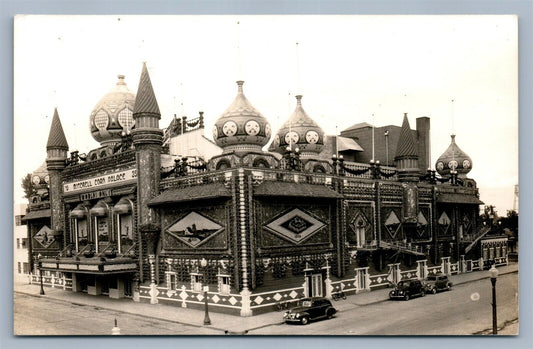 MITCHELL SD WORLD'S ONLY CORN PALACE ANTIQUE REAL PHOTO POSTCARD RPPC