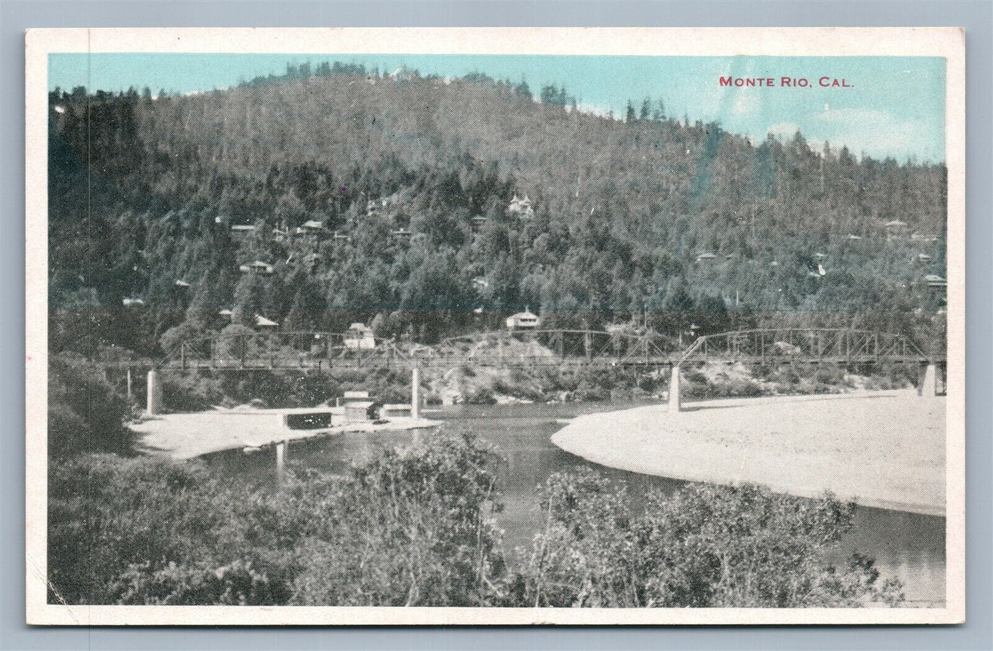 MONTE RIO CA ANTIQUE POSTCARD