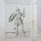 1686 GREEK & ROMAN HISTORY ILLUSTRATED VELLUM BOUND FOLIO antique in DUTCH