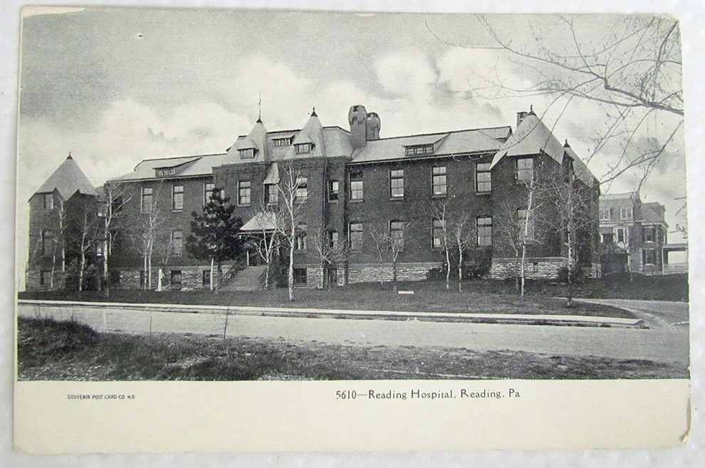ANTIQUE UNDIVIDED POSTCARD READING HOSPITAL READING PA