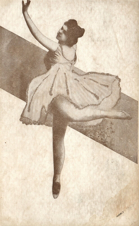 BALLET DANCER ANTIQUE POSTCARD