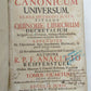 1729 VELLUM BOUND ANTIQUE FOLIO JUS CANONICUM UNIVERSUM by R.P.F. ANACLETO