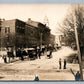 SHIPPENSBURG PA PUBLIC SQUARE ANTIQUE REAL PHOTO POSTCARD RPPC