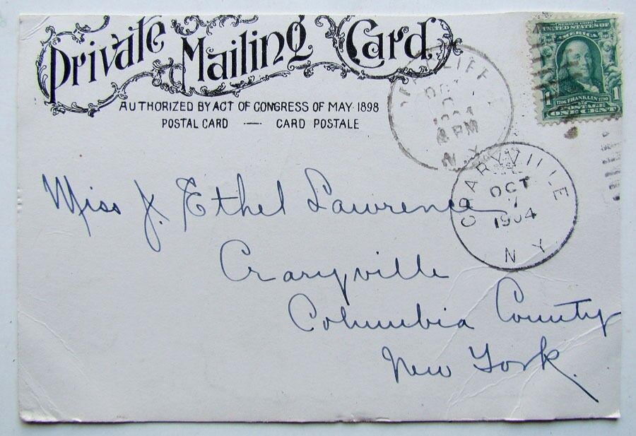 ANTIQUE 1904 UNDIVIDED POSTCARD ROOSEVELT HOUSE OYSTER BAY LONG ISLAND N.Y.