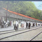 VINTAGE POSTCARD ONTARIO WESTERN STATION SYLVAN BEACH NY train railway railroad