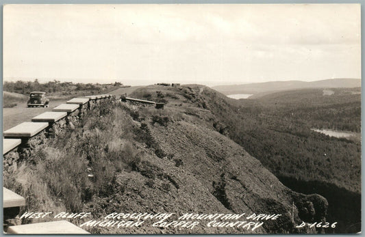 COPPER COUNTRY MI WEST BLUFF VINTAGE REAL PHOTO POSTCARD RPPC