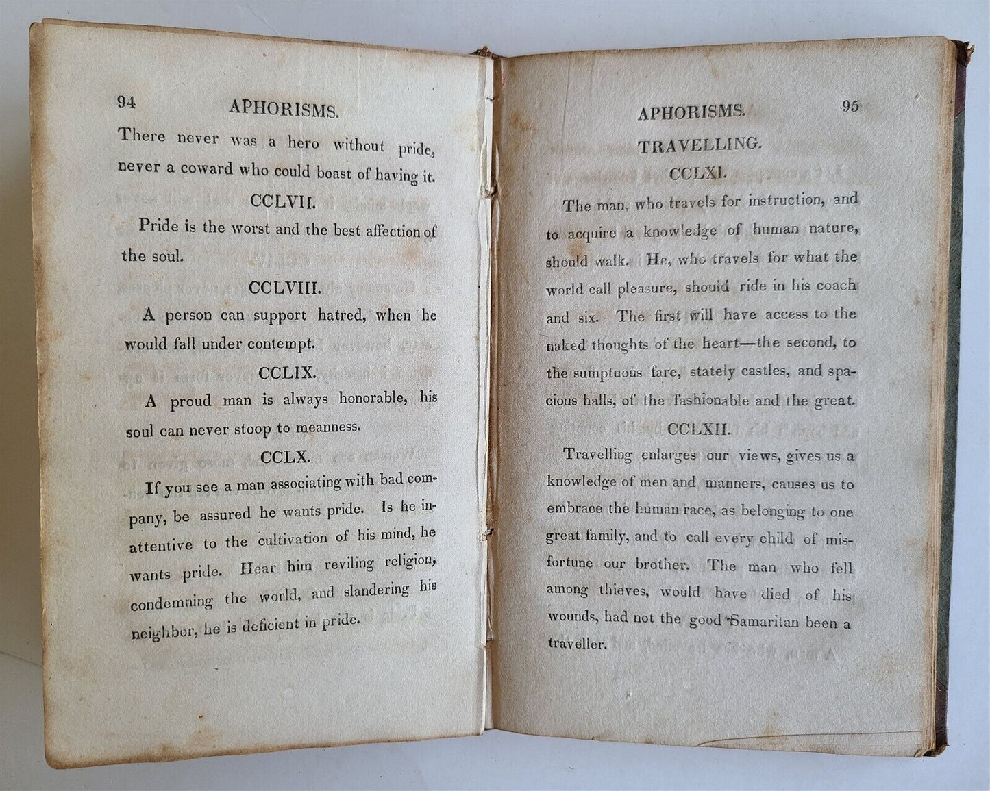 1823 APHORISMS on MEN PHYSIOGNOMY a POEM & BLESSINGS of POVETRY antique AMERICAN