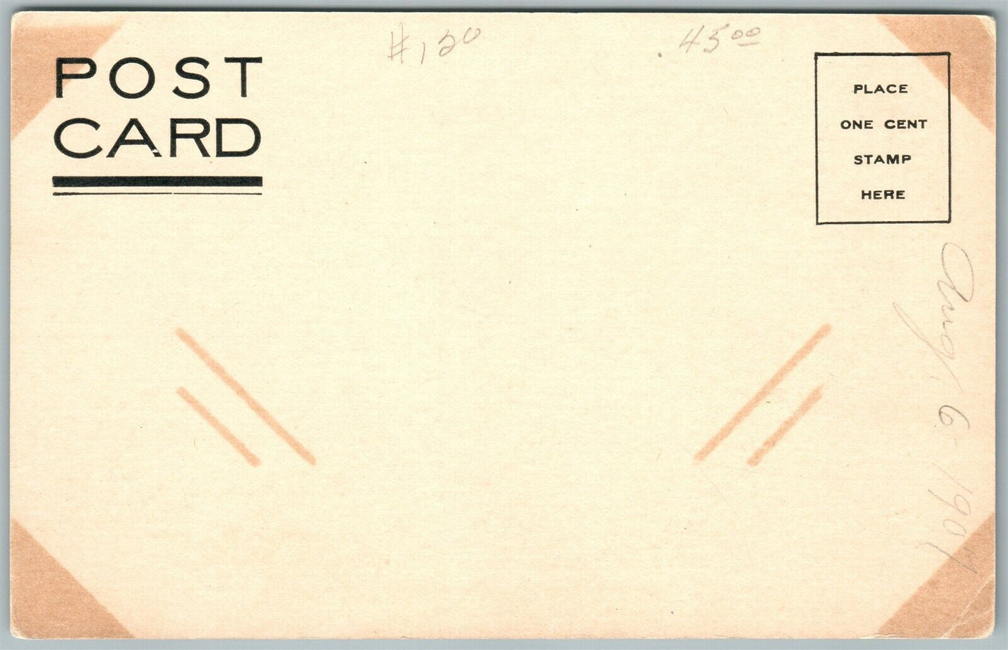 EDGEWATER PARK PA BUCKS COUNTY J.H.COLE'S FARM ANTIQUE POSTCARD