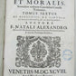 1698 2 VOLUMES ANTIQUE VELLUM FOLIOS 9.5  x 13.5'' THEOLOGIA DOGMATICA