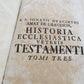 1751 VELLUM BINDING FOLIO HISTORIA ECCLESIASTICA antique Graveson Ignatius