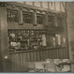 RESTAURANT PAB INTERIOR ANTIQUE REAL PHOTO POSTCARD RPPC