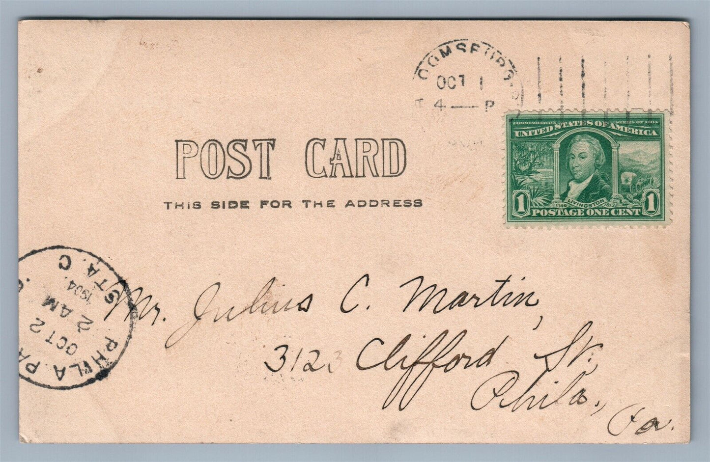 BLOOMSBURG PA UNIVERSITY CARVER HALL ANTIQUE REAL PHOTO POSTCARD RPPC