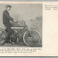 MARSH METZ MOTORCYCLE ANTIQUE POSTCARD