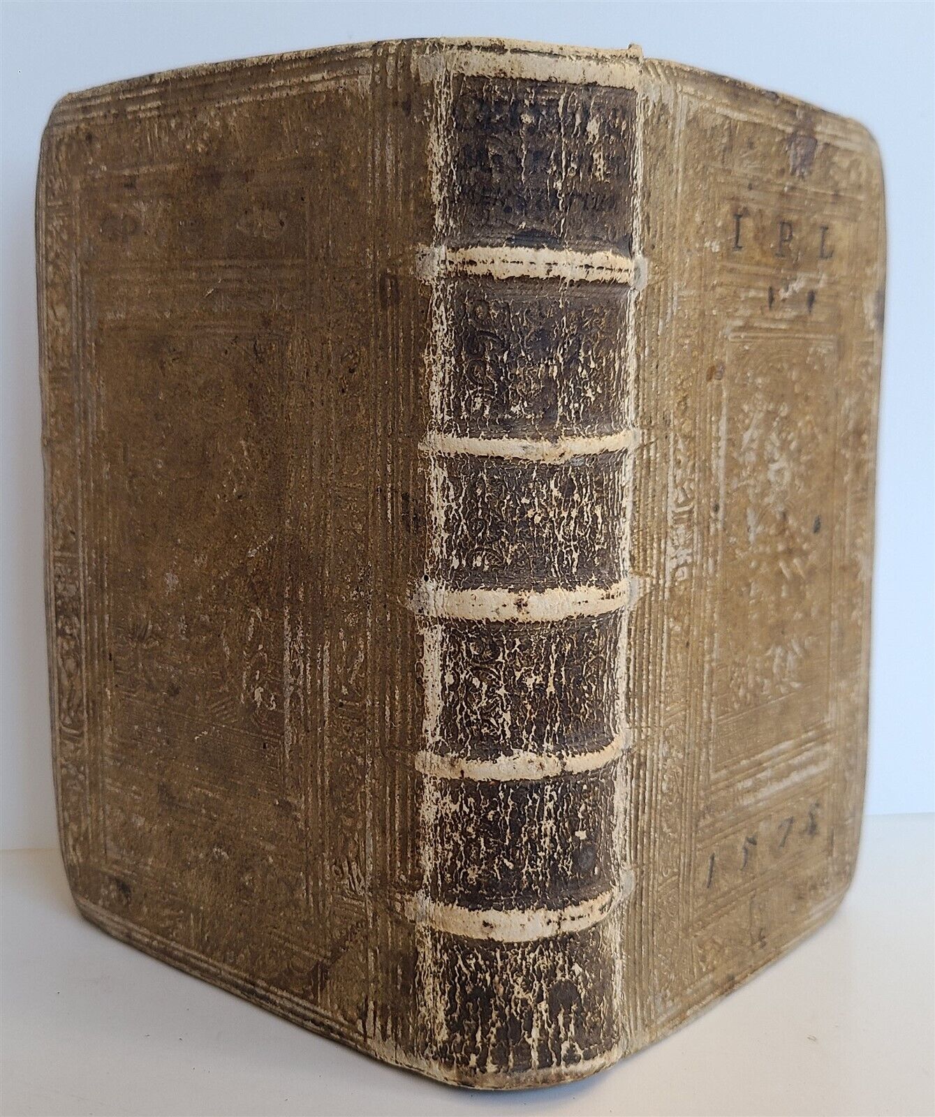 1569 CICERO SPEECHES in LATIN antique HAND TOOLED PIGSKIN BOUND 16th CENTURY