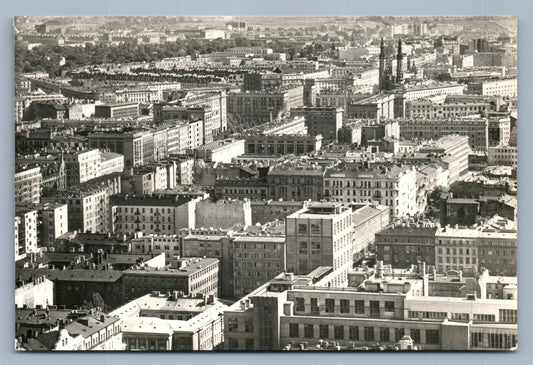 WARSZAWA POLAND PANORAMA VINTAGE REAL PHOTO POSTCARD RPPC