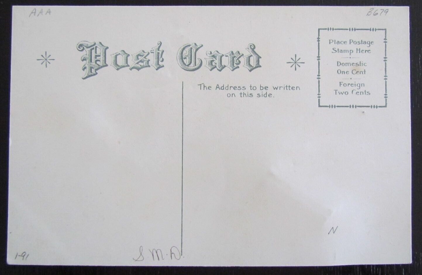 I CAN NOT TELL A LIE ANTIQUE POSTCARD w/ APPLIED DECORATION