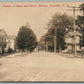 ONEONTA NY MAIN & RIVER STREET ANTIQUE REAL PHOTO POSTCARD RPPC
