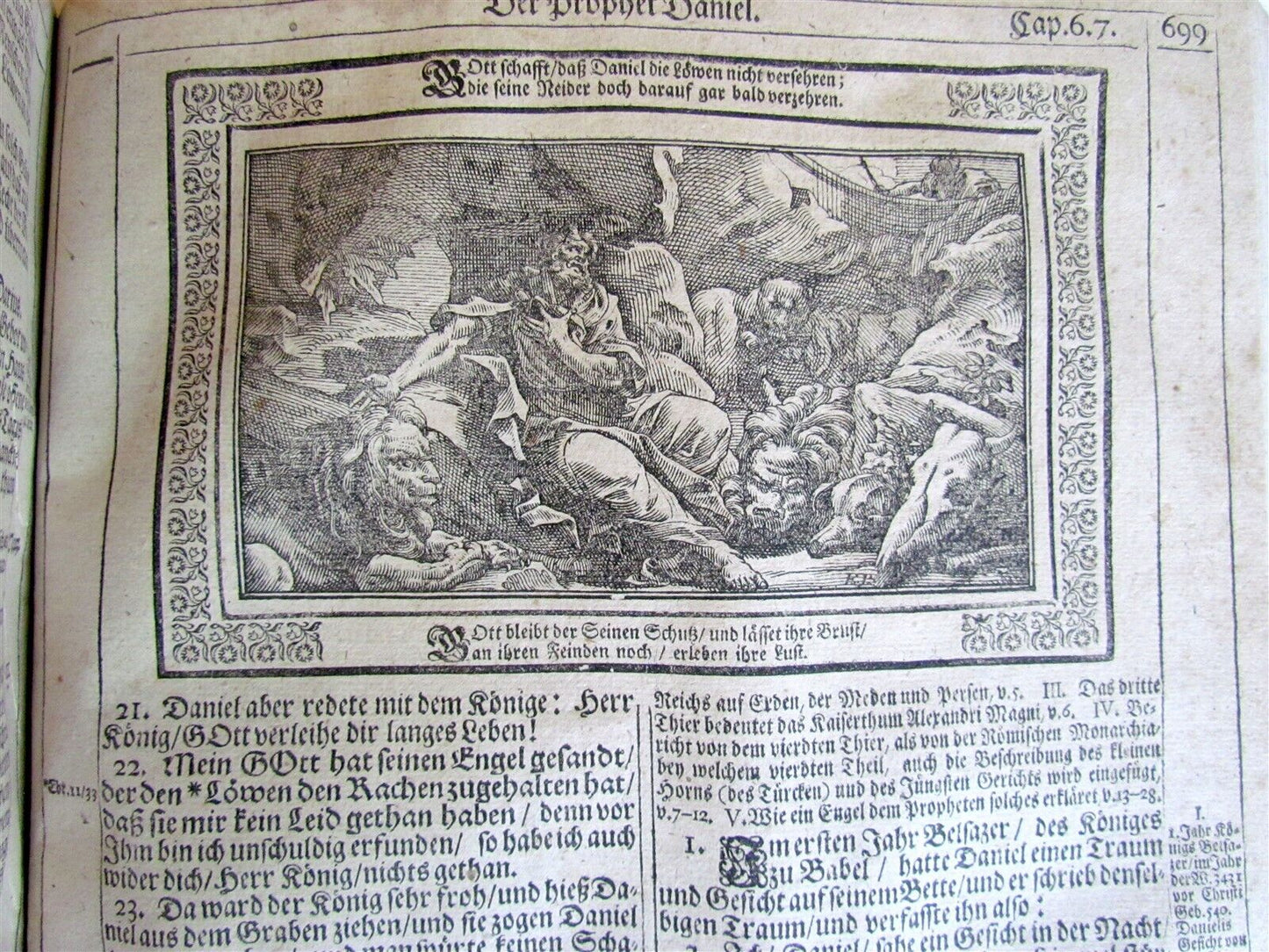 1736 BIBLE in GERMAN ILLUSTRATED w/145 WOODCUTS antique Dilherr Biblia FOLIO