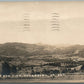 WATERBURY VT BIRDS EYE VIEW ANTIQUE REAL PHOTO POSTCARD RPPC