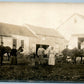 FARM SCENE ANTIQUE REAL PHOTO POSTCARD RPPC