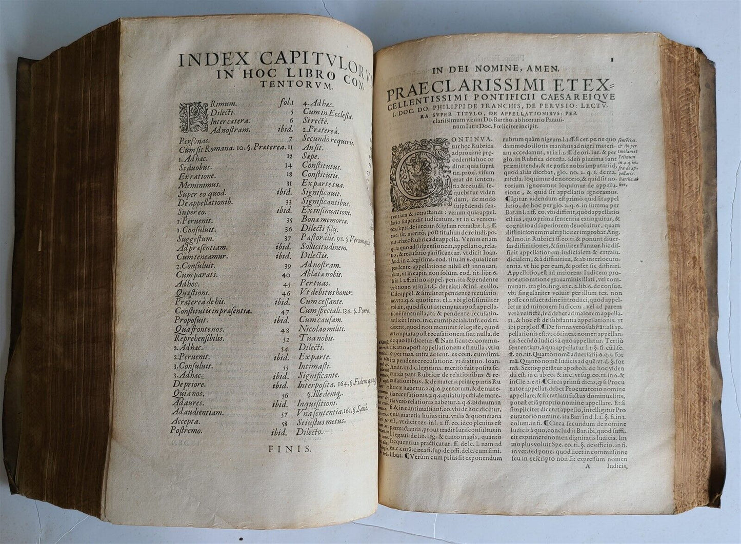 1569-1576 16th CENTURY LAW BOOK antique VELLUM BOUND FOLIO in LATIN