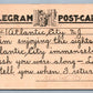 ATLANTIC CITY NJ TELEGRAM POST CARD 1920 ANTIQUE POSTCARD