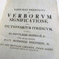 1743 LAW BOOK in Latin Juridical Dictionary antique FOLIO 9 x 14"